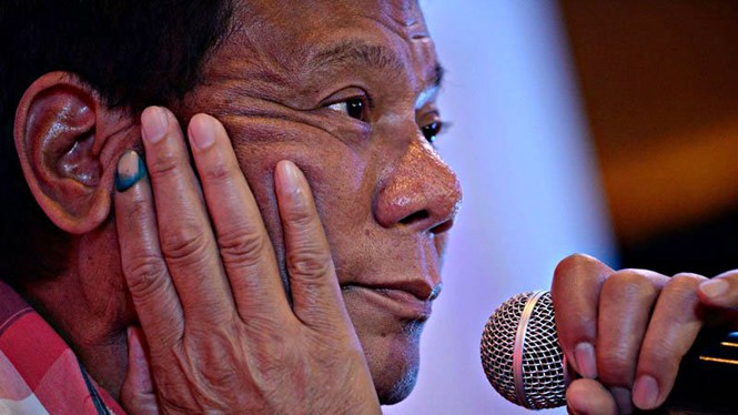 Tổng thống Philippines Rodrigo Duterte.