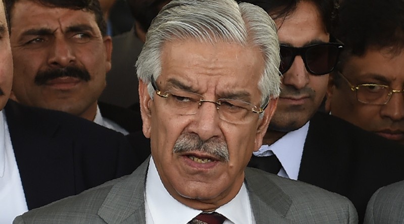 Bộ trưởng quốc phòng Pakistani Khawaja Muhammad Asif .