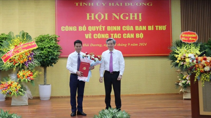 Thiếu tướng Lê Ngọc Châu được Ban Bí thư điều động, chỉ định tham gia Ban Chấp hành, Ban Thường vụ và giữ chức danh Phó Bí thư Tỉnh ủy Hải Dương.