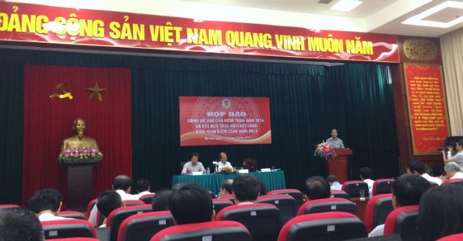 Kiểm toán Nhà nước họp báo công bố kết quả kiểm toán năm 2014 và kết quả thực hiện kết luận, kiến nghị kiểm toán năm 2013