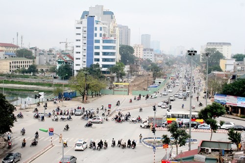 Tháng 9 hoàn thành GPMB đường vành đai 2 đoạn Ngã Tư Sở đến Ngã Tư Vọng