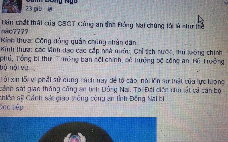 Bài viết trên FB "Cánh Đồng Ngô" đề cập nhiều tiêu cực nhưng chưa đưa ra bằng chứng, tư liệu chứng minh 