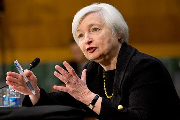 Bà Janet L. Yellen, chủ tịch Cục dự trữ Liên bang Mỹ.