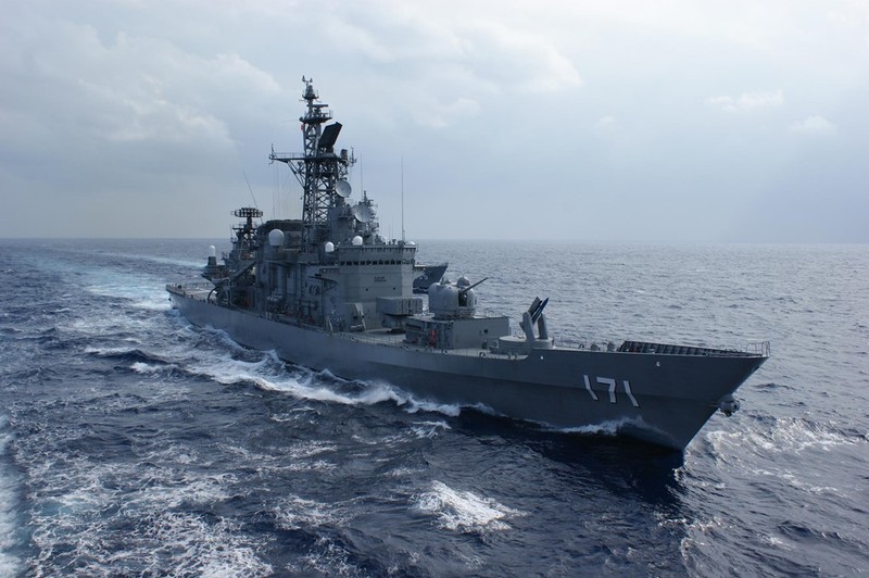 Tàu chiến của Lực lượng Phòng vệ Biển Nhật Bản. Ảnh: MSDF