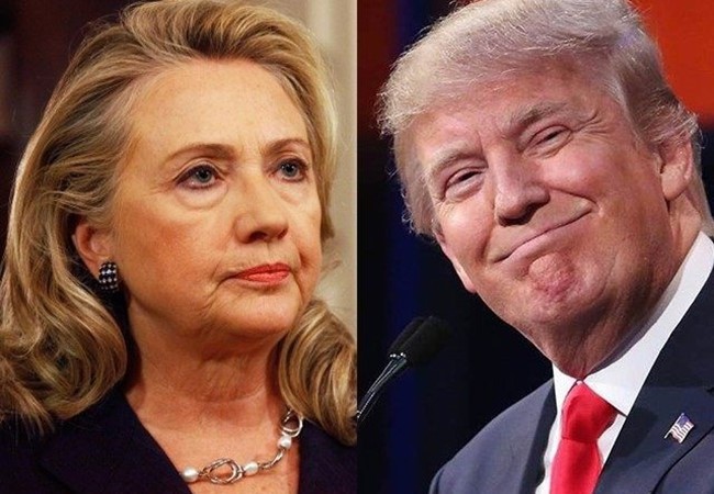 Hai ứng viên Hillary Clinton và Donald Trump.