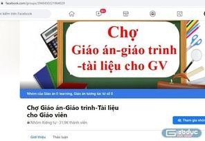 Chợ giáo án - Ảnh Giaoduc.net