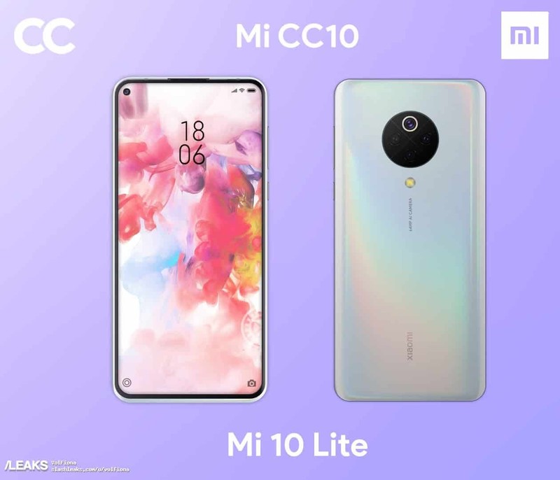 Những hình ảnh được cho là của chiếc Xiaomi Mi 10 Lite (Ảnh: Gizchina)