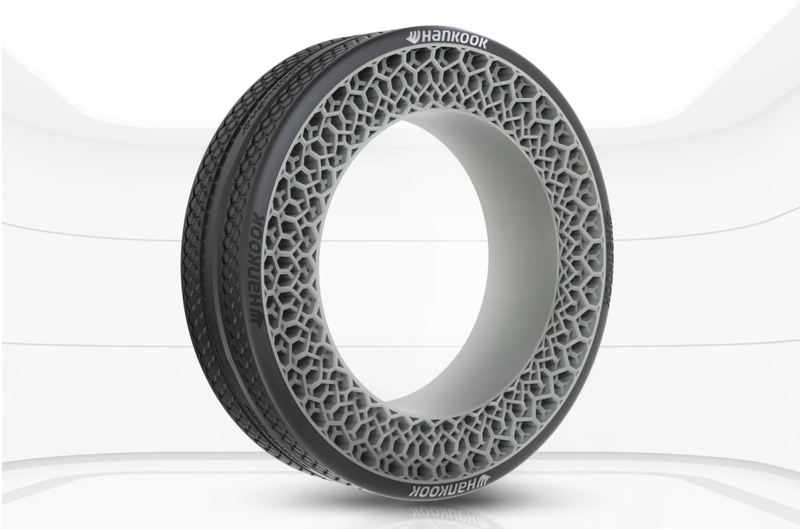 Hankook giới thiếu mẫu lốp xe không hơi độc đáo (Ảnh: Newatlas)