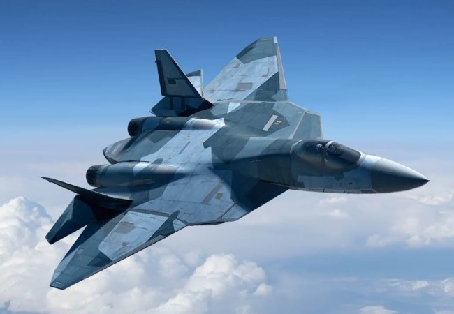 Máy bay tiêm kích tàng hình thế hệ 5 PAK-FA (Ảnh không quân vũ trụ Nga)