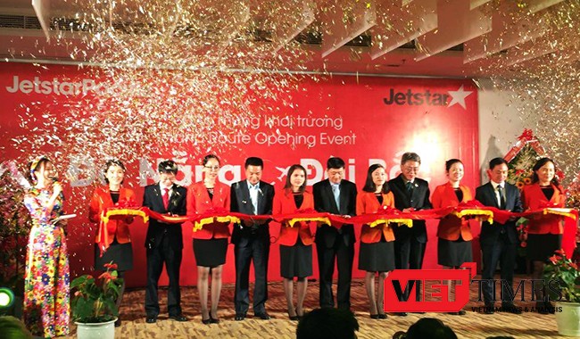 Ngày 2/12, hãng hàng không Jetstar Pacific chính thức khai trương đường bay thẳng giữa Đà Nẵng-Đài Bắc (Taipei, Đài Loan) và ngược lại