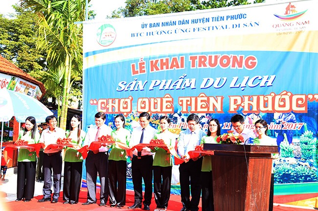 Lễ khai trương sản phẩm du lịch "Chợ quê Tiên Phước"