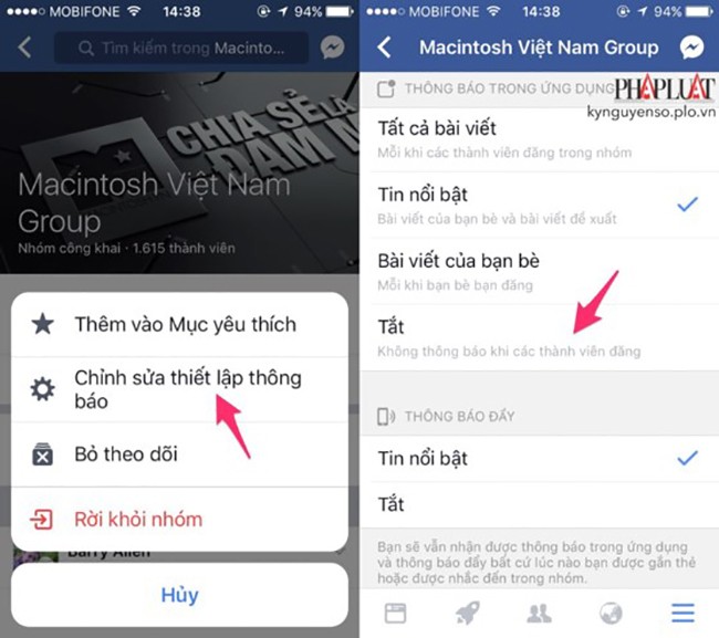 Cách tắt thông báo phiền phức trên Facebook ảnh 3