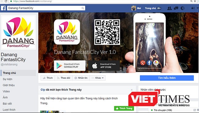 Ứng dụng “Khám phá du lịch Đà Nẵng trên thiết bị di động” - Danang FantastiCity, một trong những công cụ hỗ trợ du khách đến với Đà Nẵng