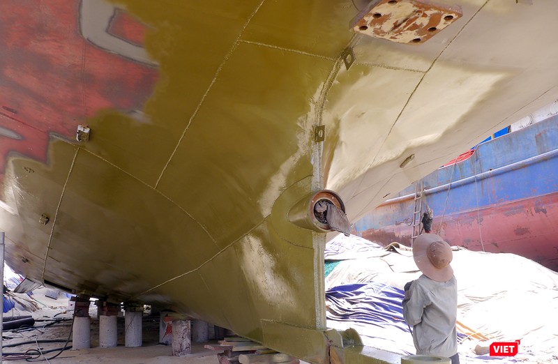 Bảo dưỡng thì tàu cá vỏ thép khác tàu vỏ gỗ