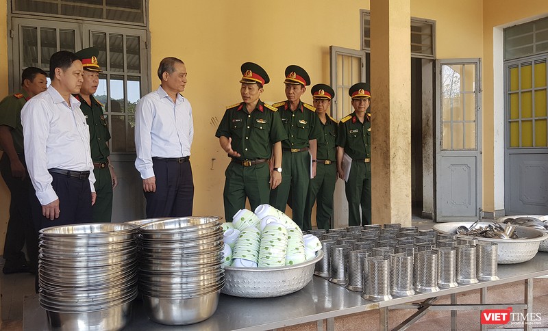 Trung tâm Huấn luyện dự bị động viên Đồng Nghệ (huyện Hòa Vang, Đà Nẵng) sẵn sàng cơ sở vậy chất để tiếp nhận, cách ly công dân Việt Nam về nước theo quy trình.