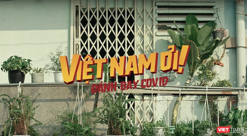 Ca khúc "Việt Nam ơi. Đánh bay COVID". Ảnh chụp màn hình.