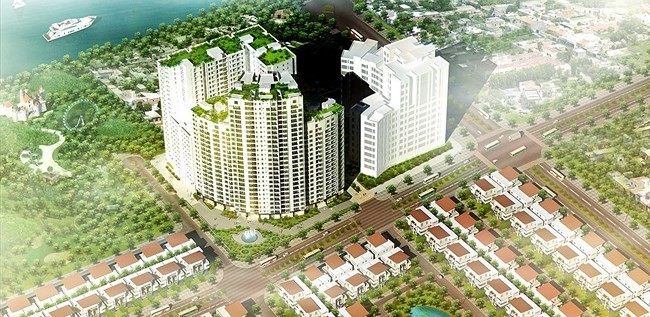 Dự án Nam Đàn Plaza tại phường Mỹ Đình 1, quận Nam Từ Liêm do Công ty cổ phần Địa ốc Dầu khí viễn thông (PVC) làm chủ đầu tư.