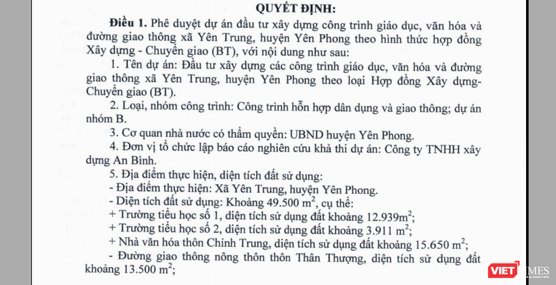 Trích văn bản của Bắc Ninh.