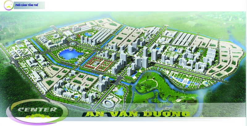 Khu A - Đô thị mới An Vân Dương có tổng diện tích khoảng 380ha.