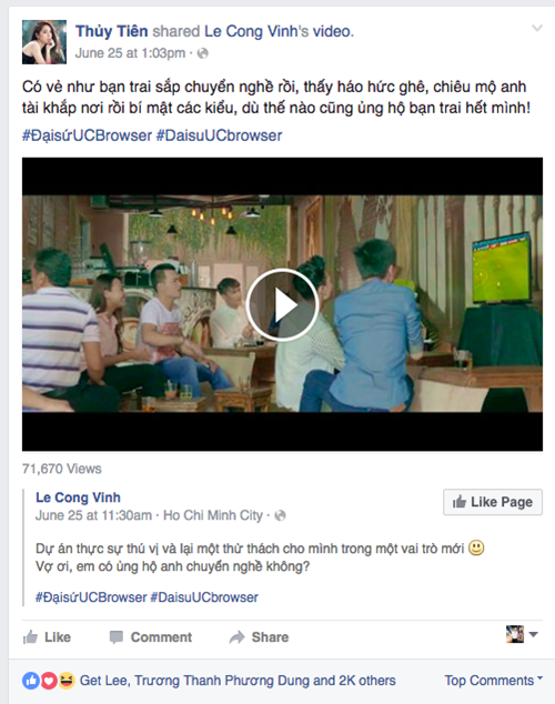 Trang cá nhân của ca sỹ Thủy Tiên cũng xác nhận điều này. Trang cá nhân của ca sỹ Thủy Tiên cũng xác nhận điều này.