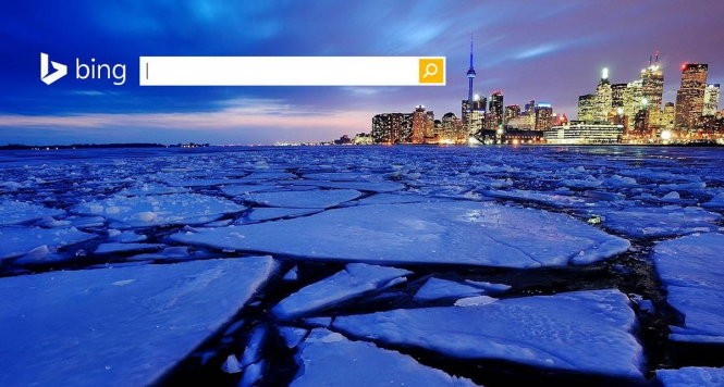 Công cụ tìm kiếm trực tuyến Bing với logo mới năm 2016 tiếp tục tăng trưởng - Ảnh: Softpedia