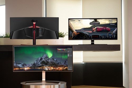 Bộ sưu tập màn hình mới của LG có cả mẫu trang bị khung hình kích thước đến 38 inch. Bộ sưu tập màn hình mới của LG có cả mẫu trang bị khung hình kích thước đến 38 inch.