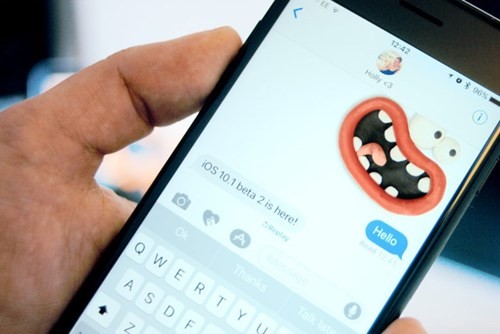 Chức năng Replay để giúp người dùng bật hiệu ứng tin nhắn trên iOS 10.1 Beta 2. Chức năng Replay để giúp người dùng bật hiệu ứng tin nhắn trên iOS 10.1 Beta 2.