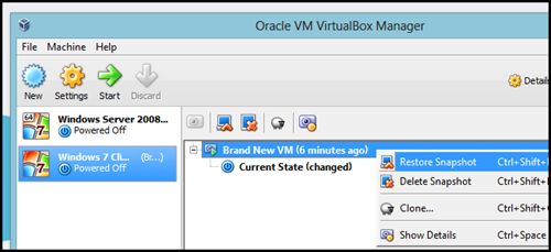 Tùy chọn Restore Snapshot để khôi phục lại hệ điều hành máy ảo về trạng thái trước khi bị virus xâm nhập. Tùy chọn Restore Snapshot để khôi phục lại hệ điều hành máy ảo về trạng thái trước khi bị virus xâm nhập.