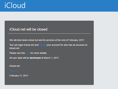 Apple đã sở hữu tên miền iCloud.net