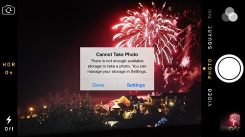 Thật tai hại nếu iPhone của bạn bỗng hết bộ nhớ trong những thời điểm quan trọng.