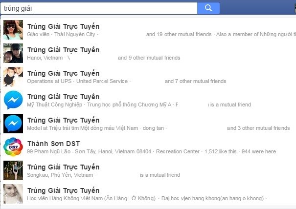 Hàng loạt account Facebook bị hack, sau đó bị đổi tên để nhắn tin lừa đảo, spam. Hàng loạt account Facebook bị hack, sau đó bị đổi tên để nhắn tin lừa đảo, spam.