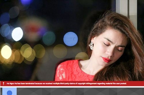 Lý do Hồ Ngọc Hà bị khóa tài khoản Youtube ảnh 1 Lý do Hồ Ngọc Hà bị khóa tài khoản Youtube ảnh 1