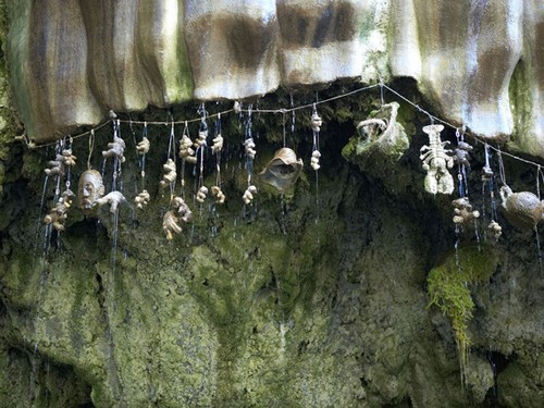 Giếng hóa đá, Anh Truyền thuyết kể rằng Mẹ Shipton là một phù thủy có khả năng tiên đoán chính xác nhiều sự kiện, bao gồm cả trận hỏa hoạn lịch sử tại London năm 1666. Tại động Mẹ Shipton, bạn sẽ được khám phá những ngôi nhà đá và giếng hóa đá (Petrifying Well), nơi đươc cho là có nhiều phép ma thuật. Trước đây, nhiều người đồn nước trong giếng có khả năng chữa bệnh, một số khác lại tin rằng nếu chạm vào thác sẽ biến thành tảng đá. Ngày nay, khoa học đã làm sáng tỏ quá trình hóa đá trong động nhưng điều đó không làm nơi đây mất đi sức thu hút. Nhiều du khách Anh đến đây còn buộc các đồ vật của mình trong lòng suối và chờ đợi chúng hóa đá.