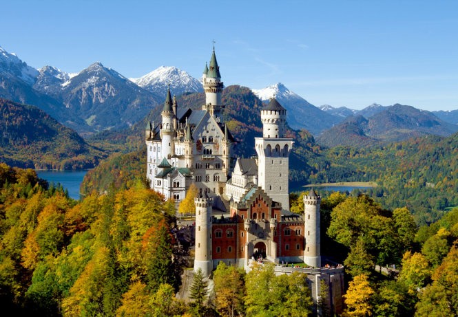 Lâu đài Neuschwanstein - Ảnh: wordpress Lâu đài Neuschwanstein - Ảnh: wordpress