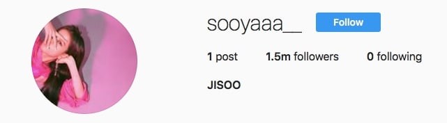 Tài khoản Instagram của Jisoo Tài khoản Instagram của Jisoo