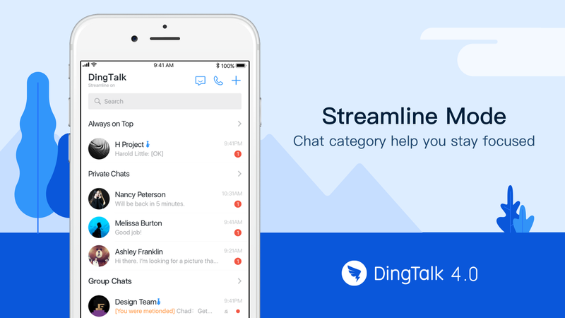 Ứng dụng DingTalk. Ảnh: Medium