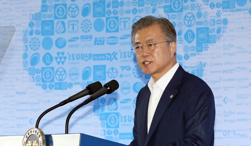 Tổng thống Hàn Quốc Moon Hae-in. Ảnh: SCMP