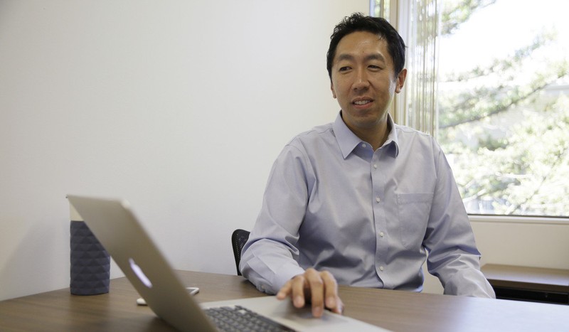 Andrew Y. Ng hiện là là trưởng khoa học gia tại Baidu Research (Trung Quốc) có trụ sở tại Thung lũng Silicon. Ảnh: SCMP Andrew Y. Ng hiện là là trưởng khoa học gia tại Baidu Research (Trung Quốc) có trụ sở tại Thung lũng Silicon. Ảnh: SCMP