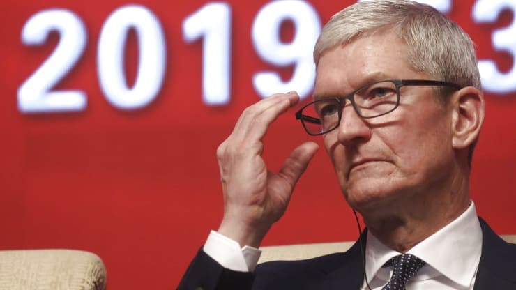 CEO Tim Cook của Apple. Ảnh: CNBC