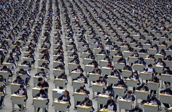 Kỳ thi Gaokao khắc nghiệt ở Trung Quốc. Ảnh: Quora Kỳ thi Gaokao khắc nghiệt ở Trung Quốc. Ảnh: Quora