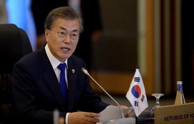 Tổng thống đương nhiệm Hàn Quốc Moon Jae-in. Ảnh: Reuters