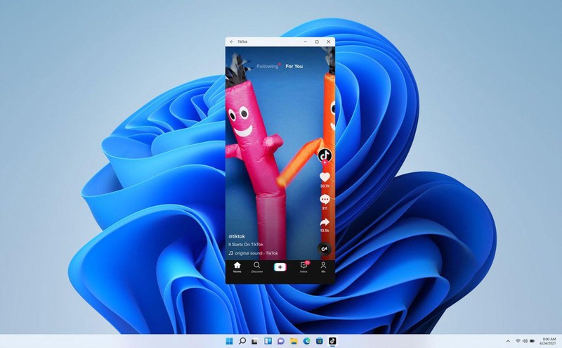 Windows 11 của Microsoft rõ ràng đang đánh vào một số lượng lớn các nhà sản xuất giả lập Android. Ảnh: Microsoft