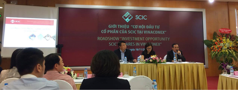 Buổi Road show "Giới thiệu cơ hội đầu tư cổ phần của SCIC tại Vinaconex" được tổ chức ngày 16/11/2017 (Ảnh: P.D)