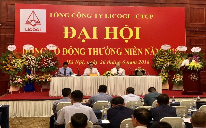 Đại hội đồng cổ đông thường niên năm 2018 CTCP Tổng công ty Licogi (Nguồn: LIC)