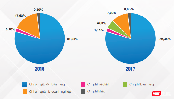 Cơ cấu chi phí của API giai đoạn 2016 - 2017 (Nguồn: API)