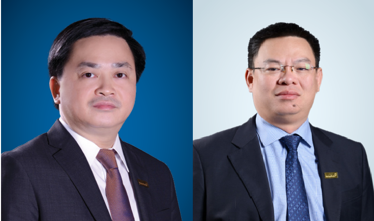 Chân dung ông Lê Đức Thọ (bên trái) - tân Chủ tịch HĐQT và ông Trần Minh Bình (bên phải) - quyền Tổng Giám đốc (Nguồn: VietinBank) Chân dung ông Lê Đức Thọ (bên trái) - tân Chủ tịch HĐQT và ông Trần Minh Bình (bên phải) - quyền Tổng Giám đốc (Nguồn: VietinBank)