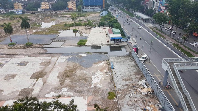 Hiện trạng khu đất tại số 148 Giảng Võ, Hà Nội mà VEF đang có kế hoạch triển khai dự án Tổ hợp Trung tâm Thương mại Dịch vụ và Nhà ở (Ảnh: Tuấn Phùng - Tuổi trẻ online)