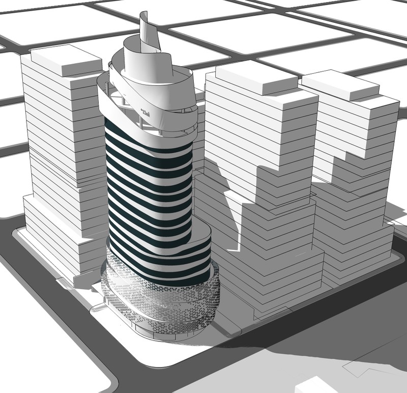 Phối cảnh The Khai Tower. Phối cảnh The Khai Tower.