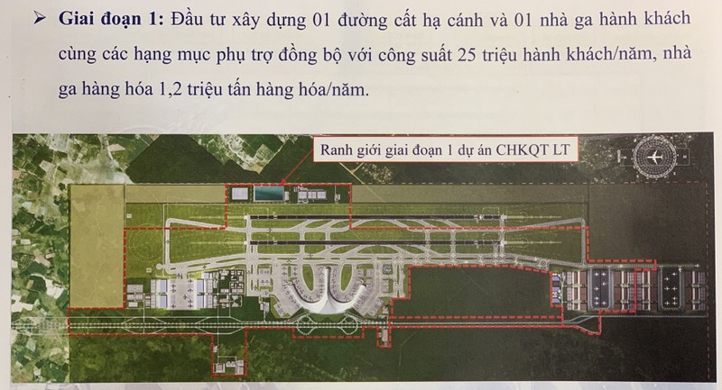 Phương án thiết kế giai đoạn 1 CHKQT Long Thành (Ảnh: VGP) Phương án thiết kế giai doạn 1 CHKQT Long Thành (Ảnh: VGP)