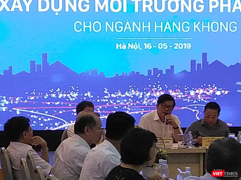 Ông Phạm Ngọc Minh - Chủ tịch Hiệp hội hàng không Việt Nam - tham gia thảo luận (Ảnh: P.D) Ông Phạm Ngọc Minh - Chủ tịch Hiệp hội hàng không Việt Nam - tham gia thảo luận (Ảnh: P.D)